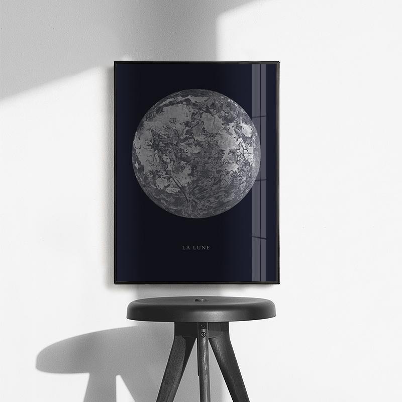 Close-Up Moon Wall Art - Nordic Side - 