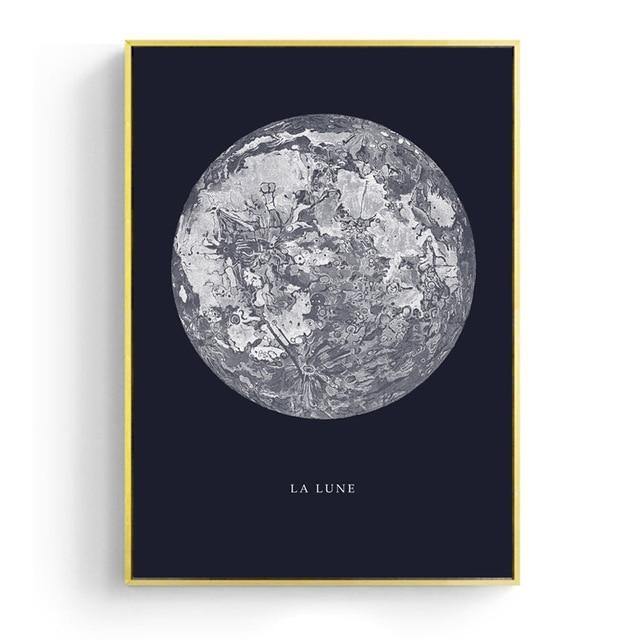 Close-Up Moon Wall Art - Nordic Side - 