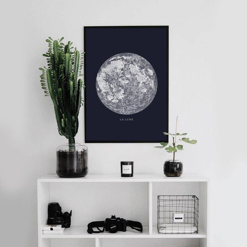 Close-Up Moon Wall Art - Nordic Side - 