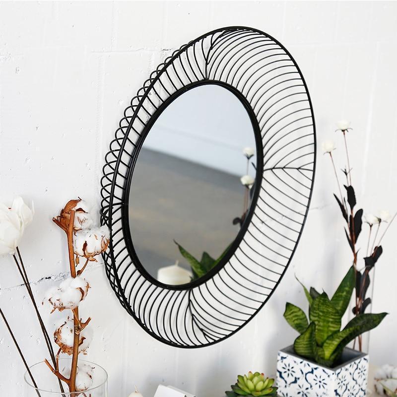 Nicolina - Round Iron Frame Mirror - Nordic Side - 07-08, bathroom-collection, feed-cl0-over-80-dollars