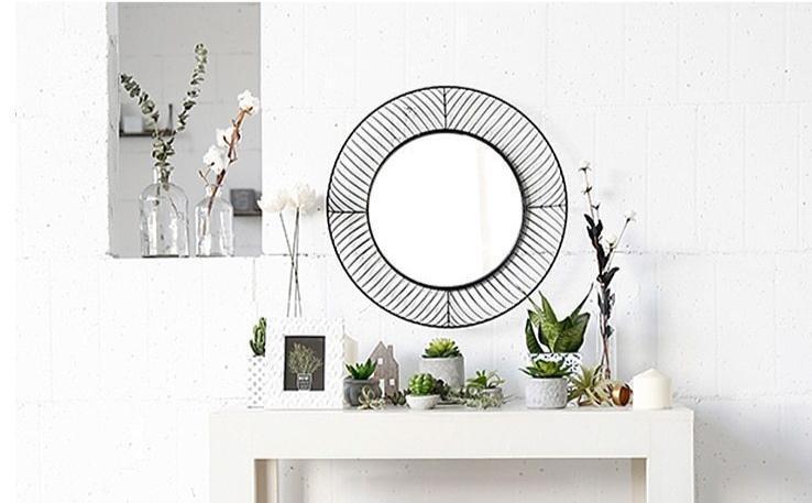 Nicolina - Round Iron Frame Mirror - Nordic Side - 07-08, bathroom-collection, feed-cl0-over-80-dollars