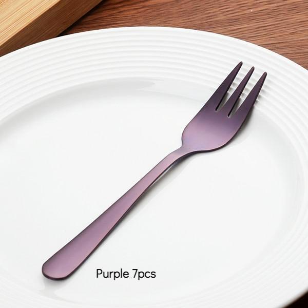 Metal Dessert Fork - Nordic Side - 