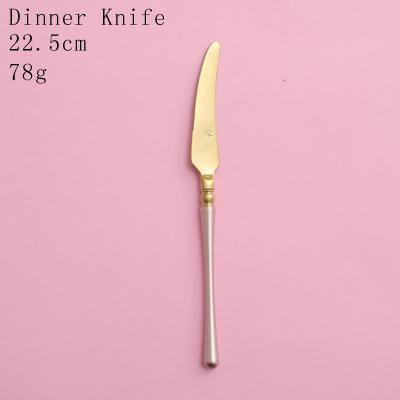 1 Pc Pink & Gold Cutlery - Nordic Side - 