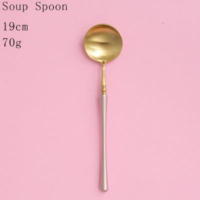 1 Pc Pink & Gold Cutlery - Nordic Side - 