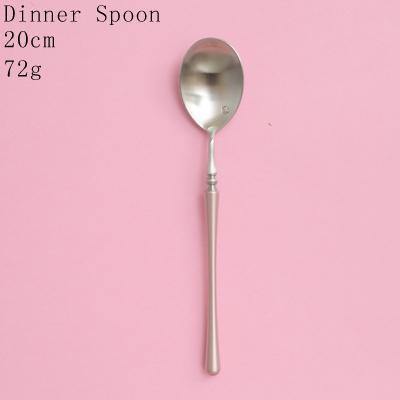 1 Pc Pink & Silver Cutlery - Nordic Side - 