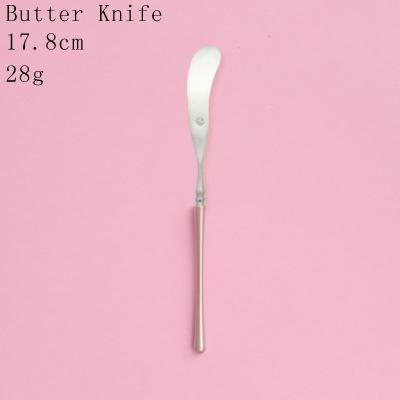 1 Pc Pink & Silver Cutlery - Nordic Side - 