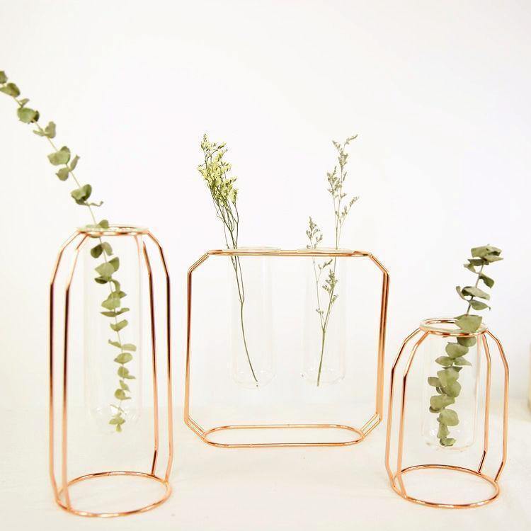 Glass & Iron Vase - Nordic Side - 