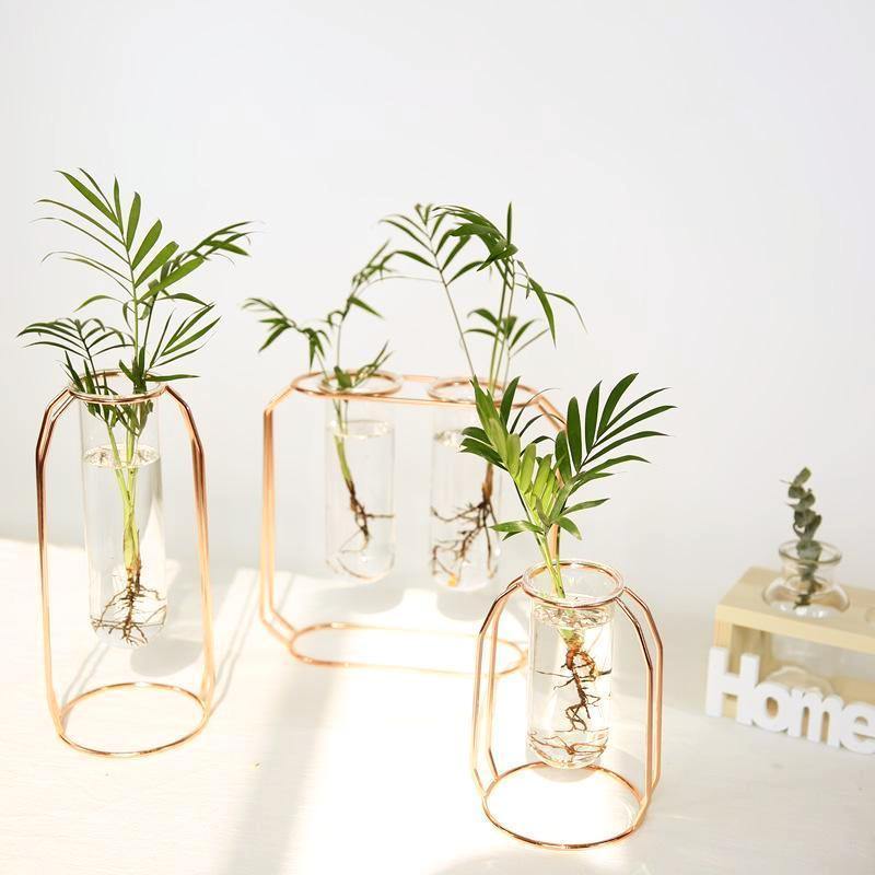 Glass & Iron Vase - Nordic Side - 