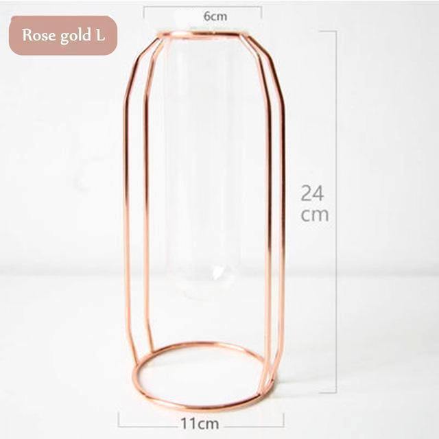 Glass & Iron Vase - Nordic Side - 