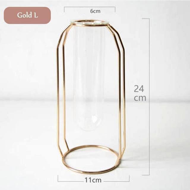 Glass & Iron Vase - Nordic Side - 