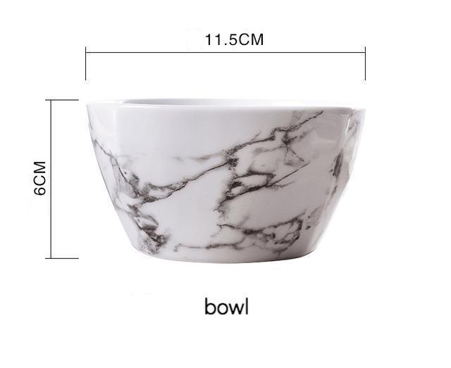 Marble Bowl & Spoon - Nordic Side - 