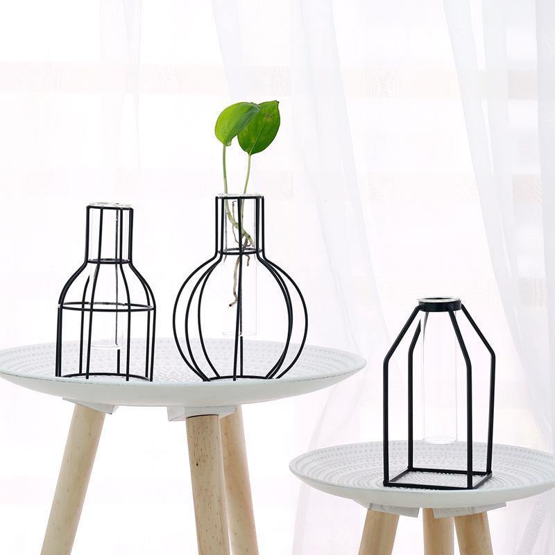 Geometric Iron Vases - Nordic Side - 
