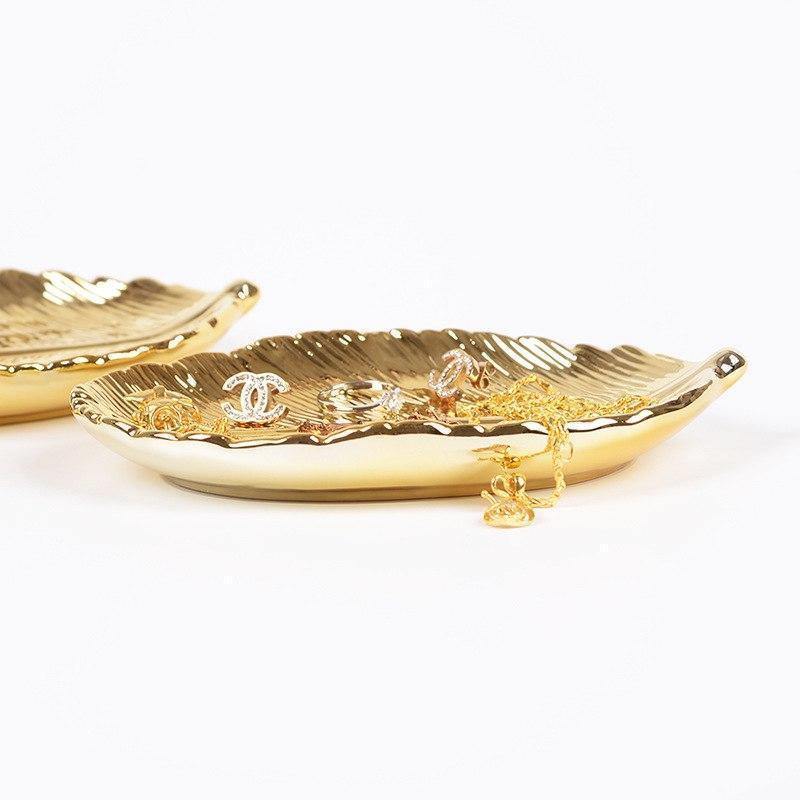 Antique Gold Leaf Tray Organiser - Nordic Side - 