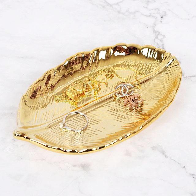 Antique Gold Leaf Tray Organiser - Nordic Side - 