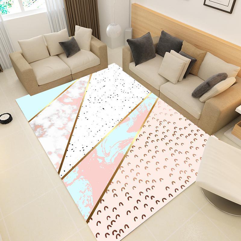 Large Geometric Marble Pattern Rug - Nordic Side - 12-10, feed-cl0-over-80-dollars