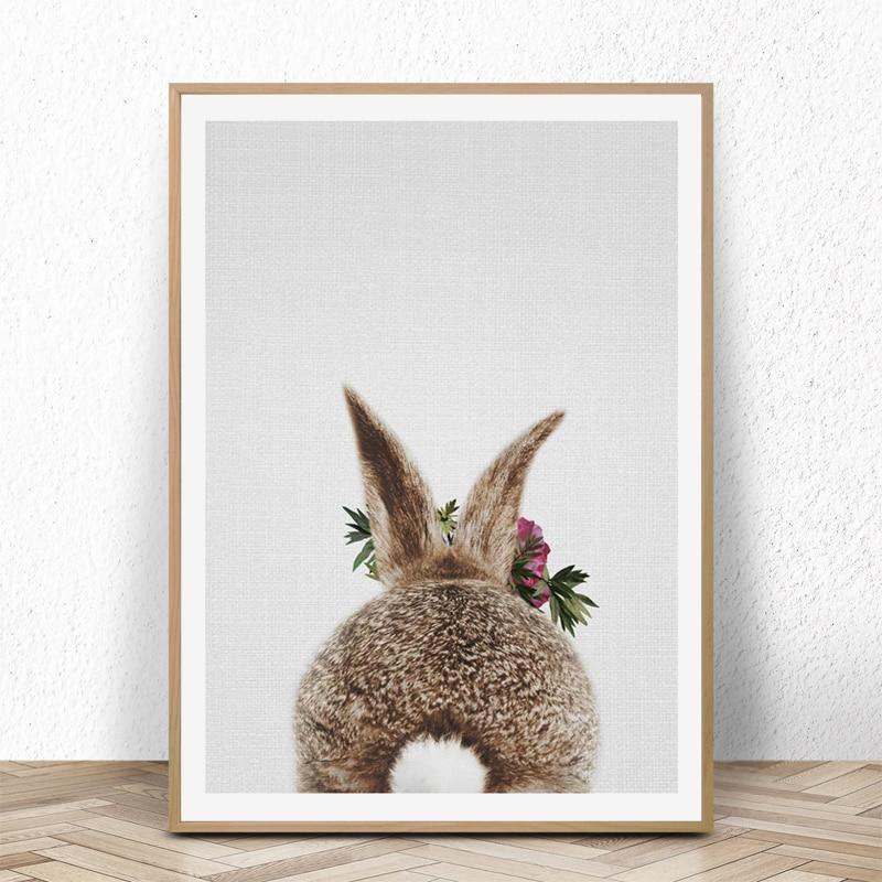 Rabbit With Floral Hat - Nordic Side - 