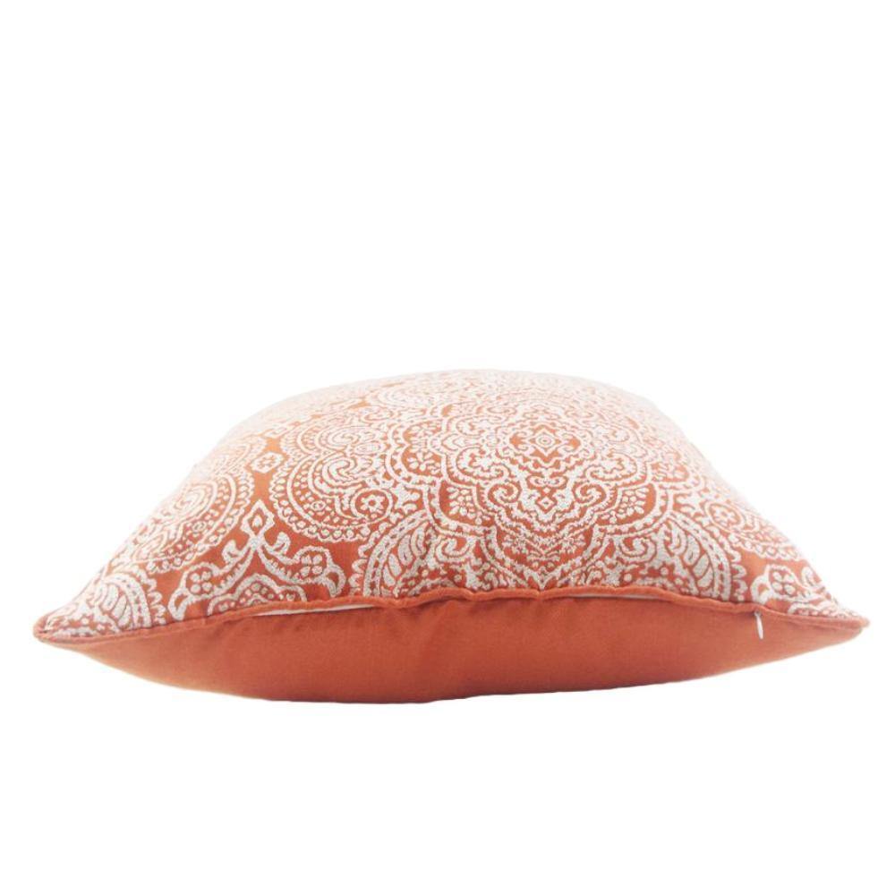 Classic Patterned Orange Cushion Cover - Nordic Side - 