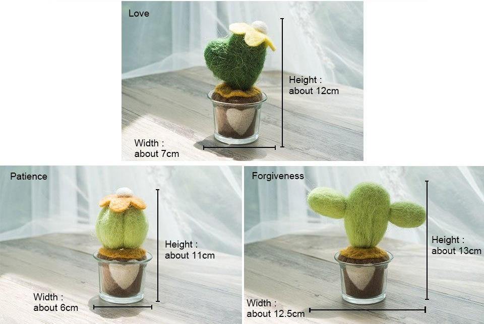 Felted Cactus Miniature - Nordic Side - 