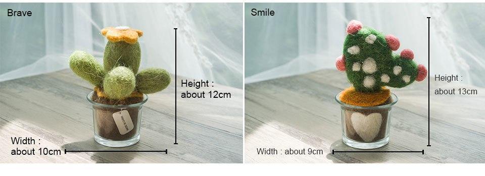 Felted Cactus Miniature - Nordic Side - 