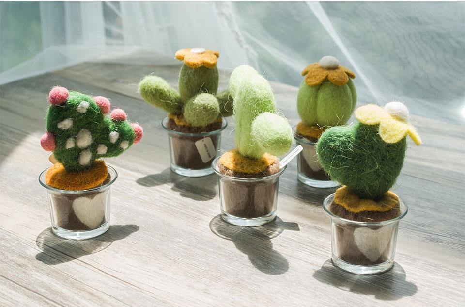 Felted Cactus Miniature - Nordic Side - 