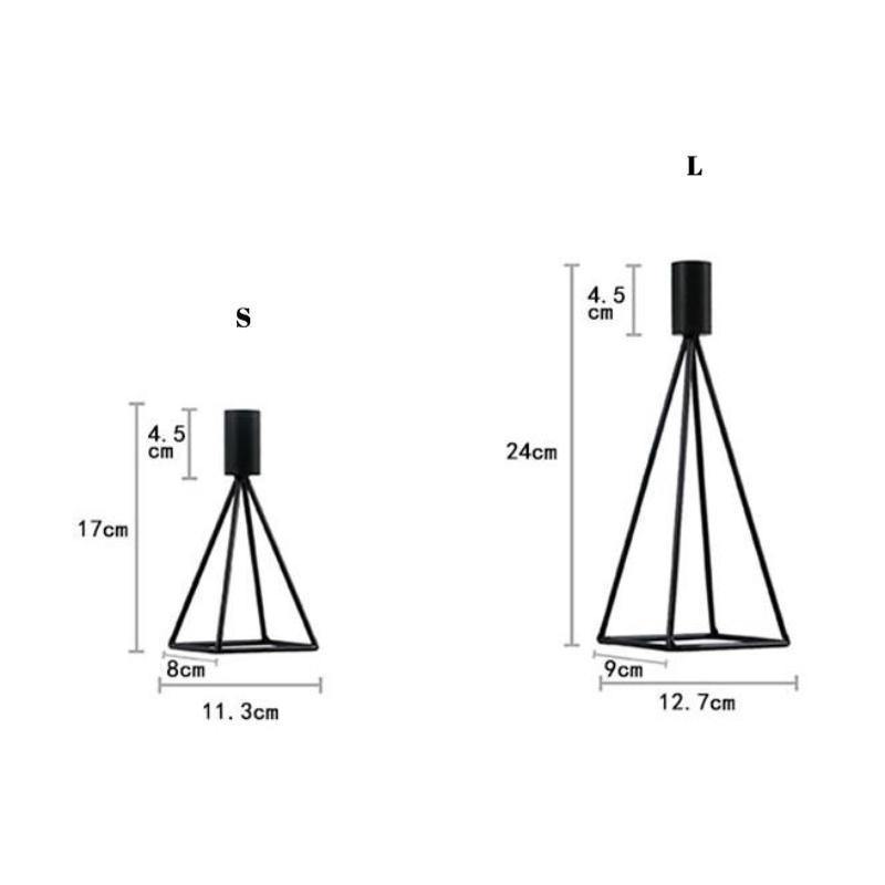 Simple Metal Retro Table Candleholder - Nordic Side - 