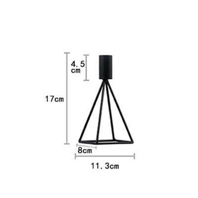 Simple Metal Retro Table Candleholder - Nordic Side - 