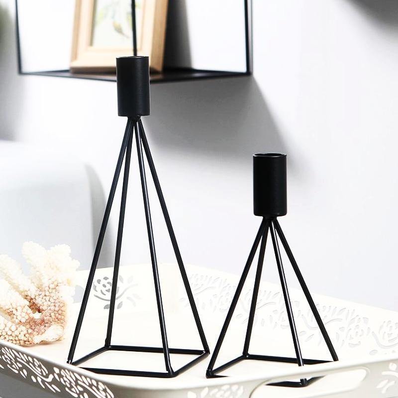 Simple Metal Retro Table Candleholder - Nordic Side - 