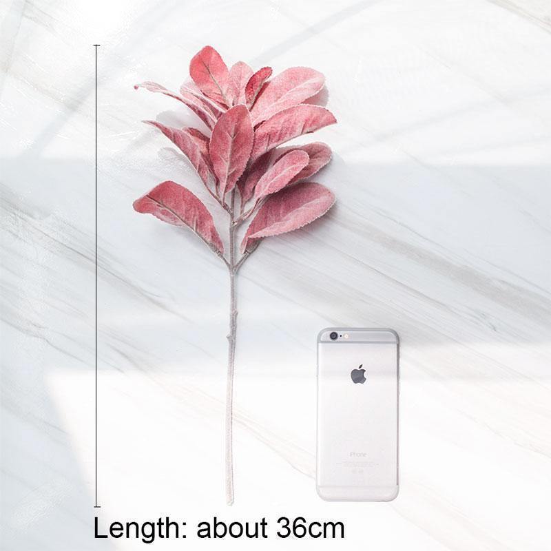 Flocked Lamb Ear Leaf - Nordic Side - 