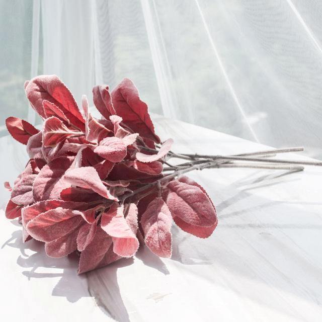 Flocked Lamb Ear Leaf - Nordic Side - 