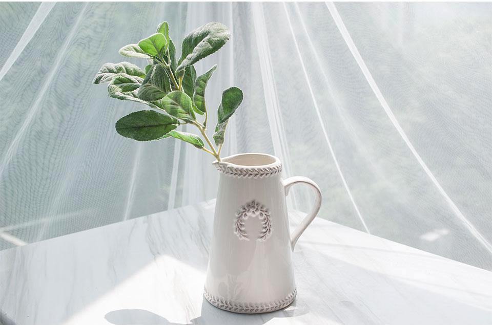 Flocked Lamb Ear Leaf - Nordic Side - 