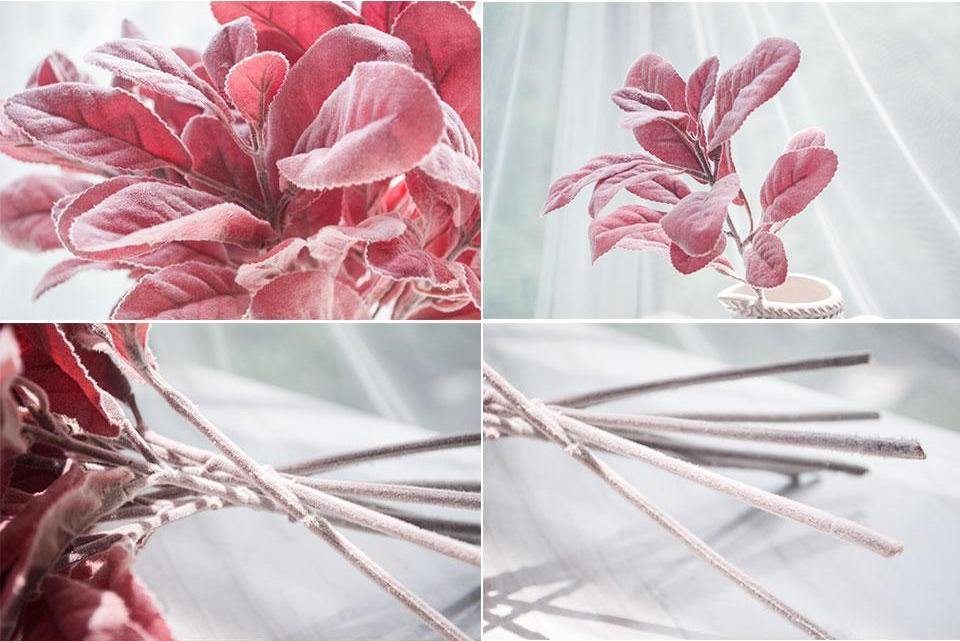 Flocked Lamb Ear Leaf - Nordic Side - 