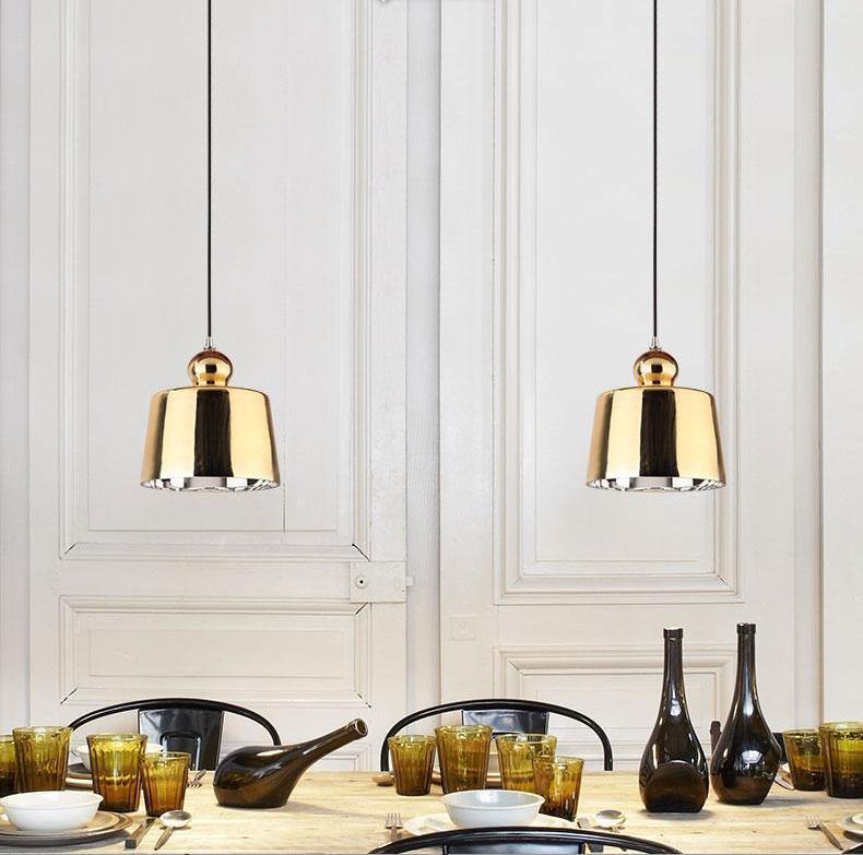 Gold Glass Pendant Light - Nordic Side - 