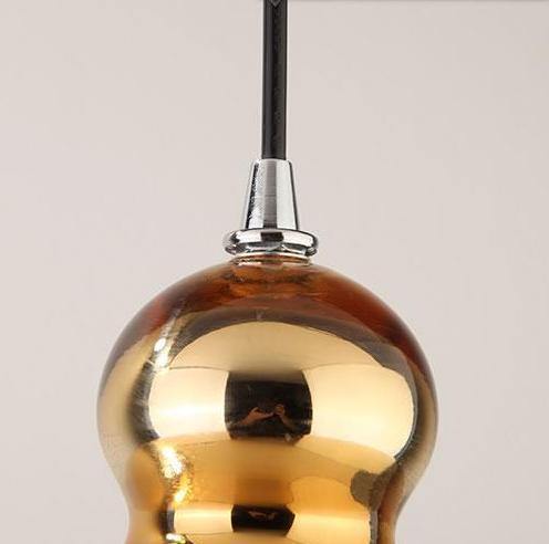 Gold Glass Pendant Light - Nordic Side - 