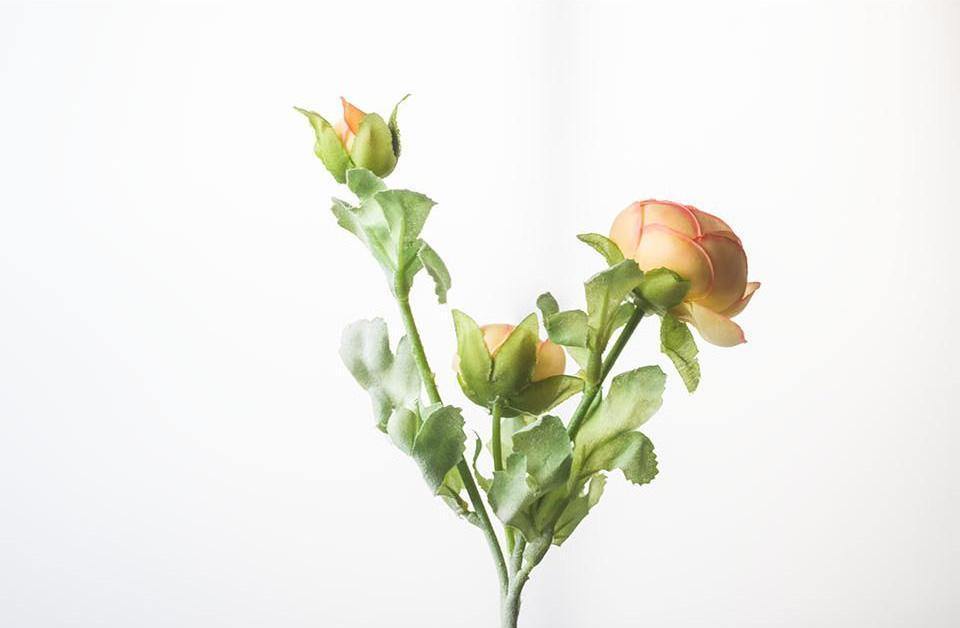 Artificial Tea Rose - Nordic Side - 