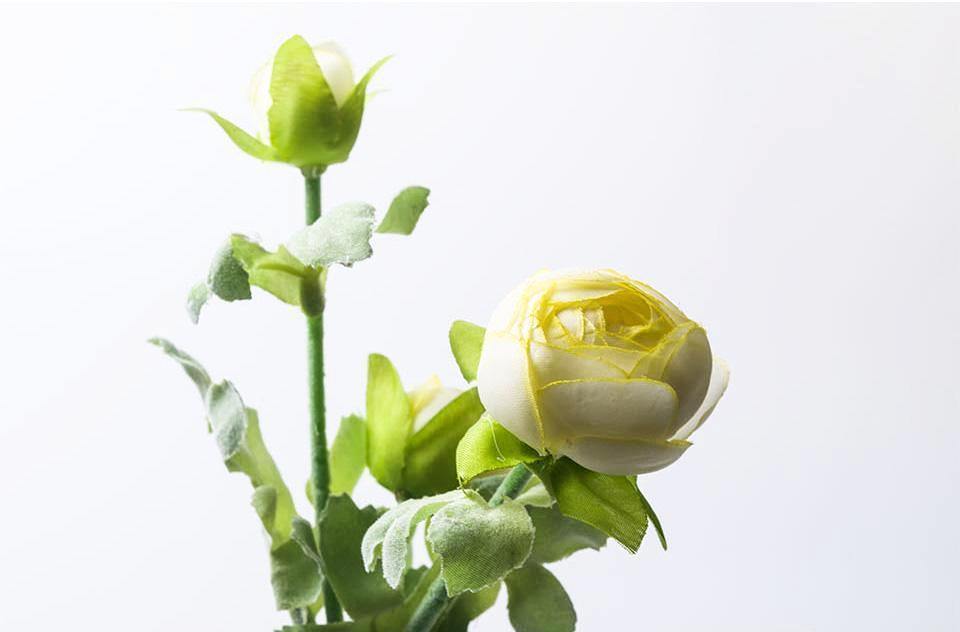 Artificial Tea Rose - Nordic Side - 