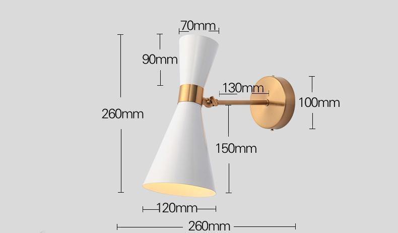 Black & White Sconce Lights - Nordic Side - 