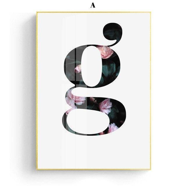 Dark Floral Wall Art - Nordic Side - 