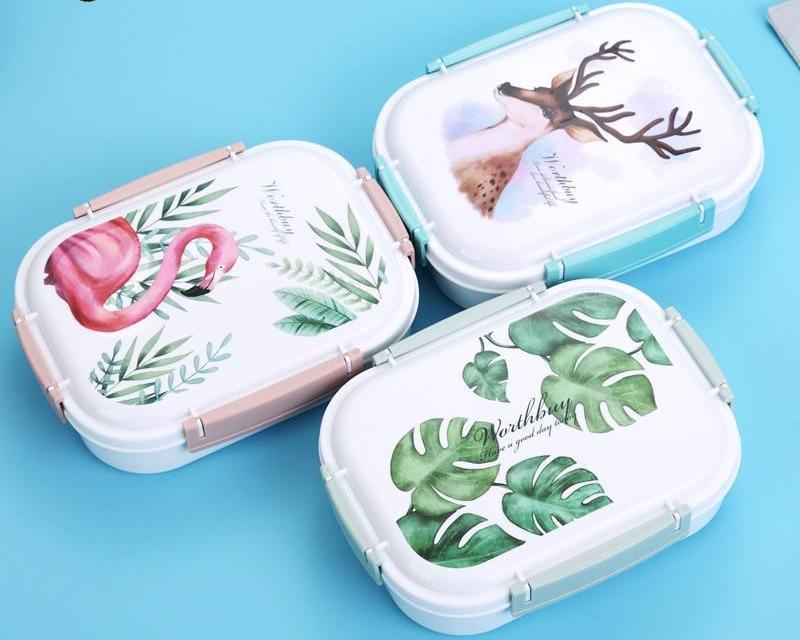 Stainless Steel Multi-Compartment Leak Proof Lunch Box - Nordic Side - 11-24