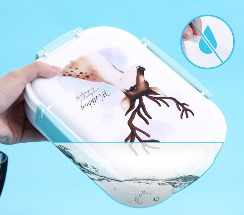 Stainless Steel Multi-Compartment Leak Proof Lunch Box - Nordic Side - 11-24