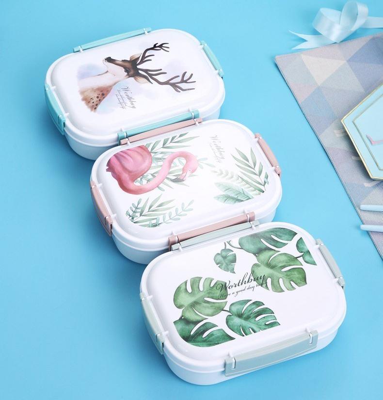 Stainless Steel Multi-Compartment Leak Proof Lunch Box - Nordic Side - 11-24