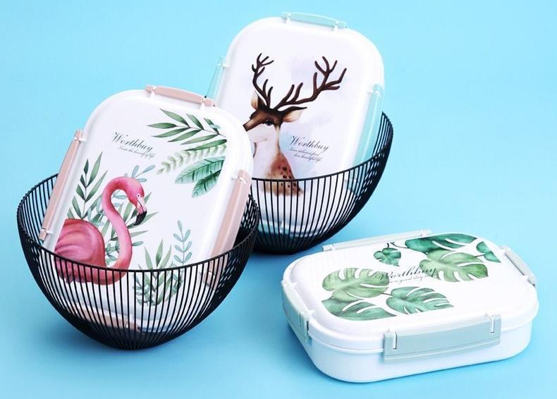 Stainless Steel Multi-Compartment Leak Proof Lunch Box - Nordic Side - 11-24