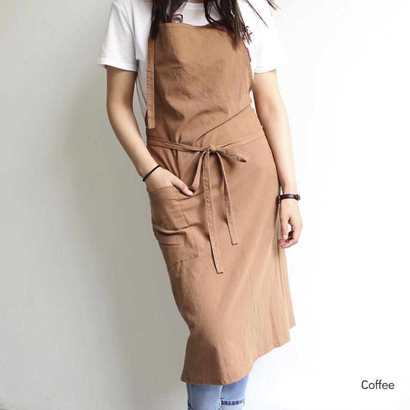 Simple Cotton Apron - Nordic Side - 
