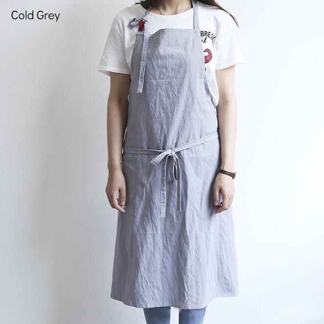 Simple Cotton Apron - Nordic Side - 