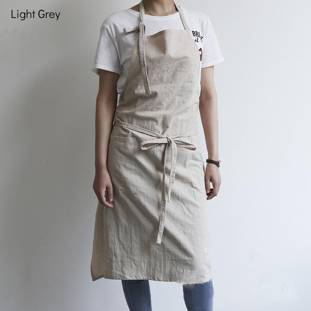 Simple Cotton Apron - Nordic Side - 