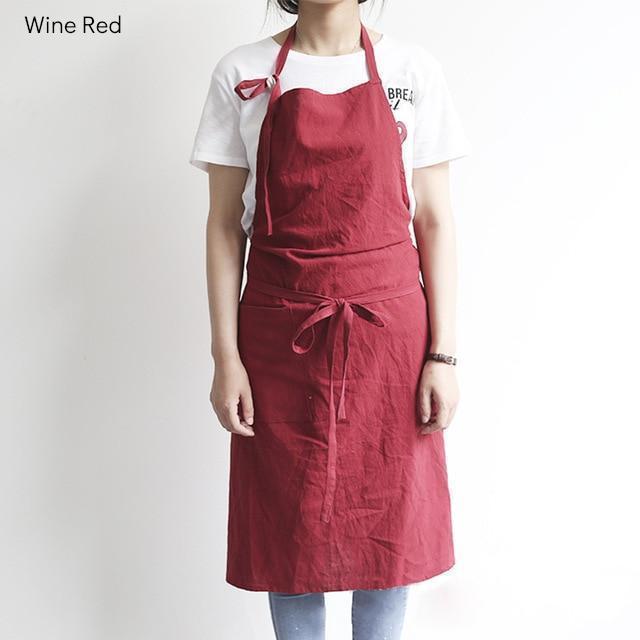 Simple Cotton Apron - Nordic Side - 