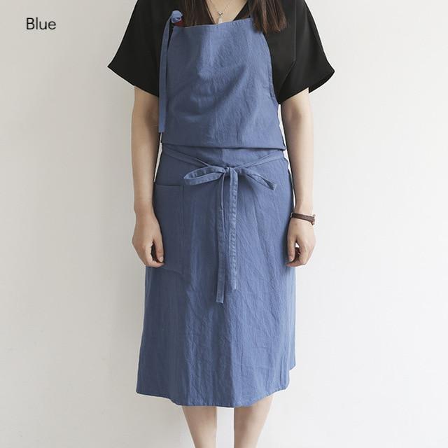 Simple Cotton Apron - Nordic Side - 
