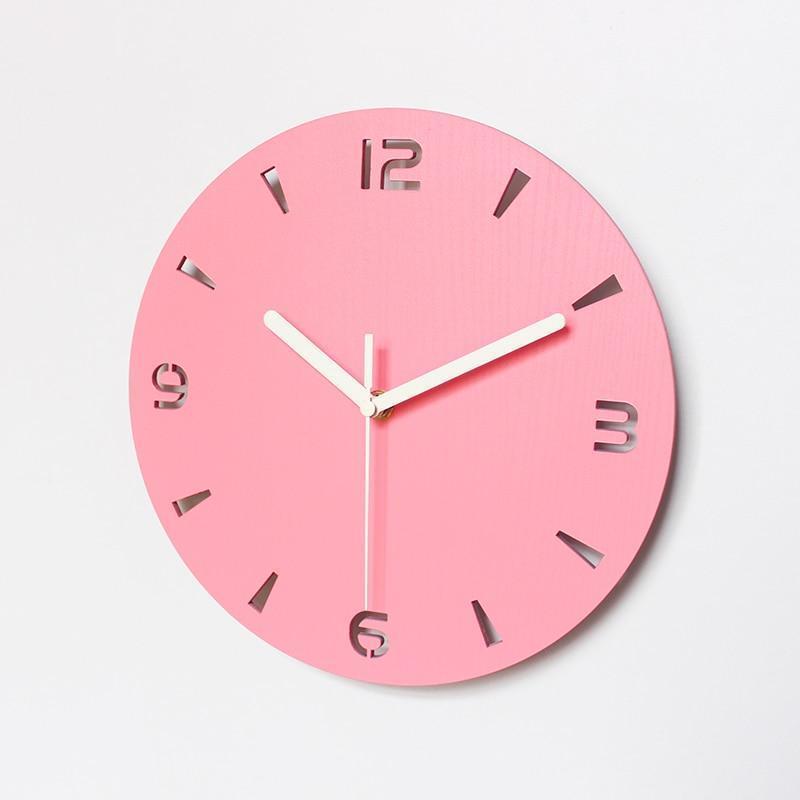 Oriana - LED Back Light Silent Clock - Nordic Side - 05-14, feed-cl0-over-80-dollars, modern-lighting, modern-wall-clock