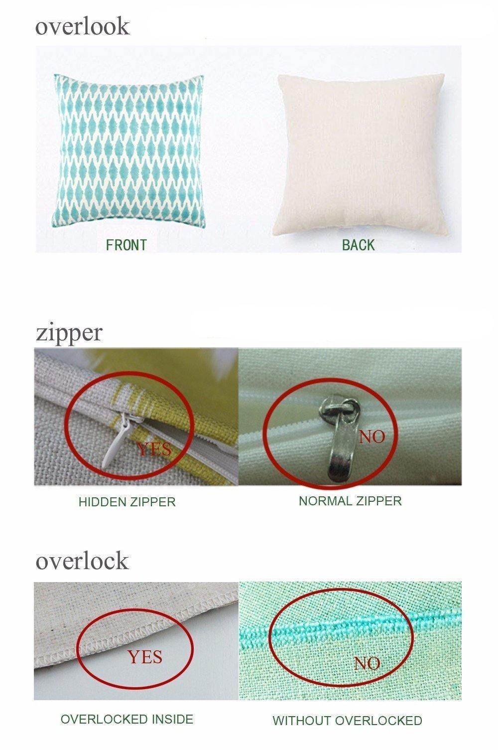 Embroidery Digital Geometric Blue Cushion Cover - Nordic Side - 