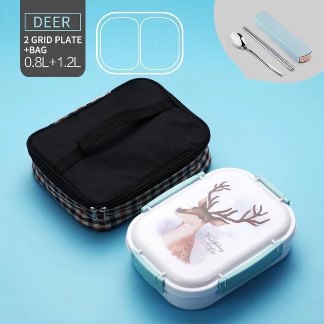 Stainless Steel Multi-Compartment Leak Proof Lunch Box - Nordic Side - 11-24