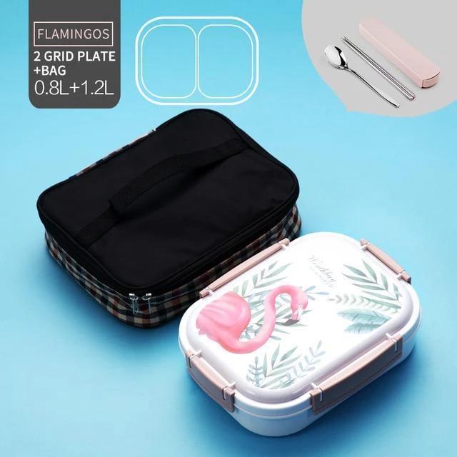 Stainless Steel Multi-Compartment Leak Proof Lunch Box - Nordic Side - 11-24